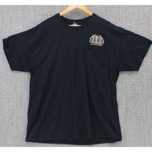 Loser Machine Shirt Men XL Black Short Sleeve Pocket Front Zero Graphic Art Rare